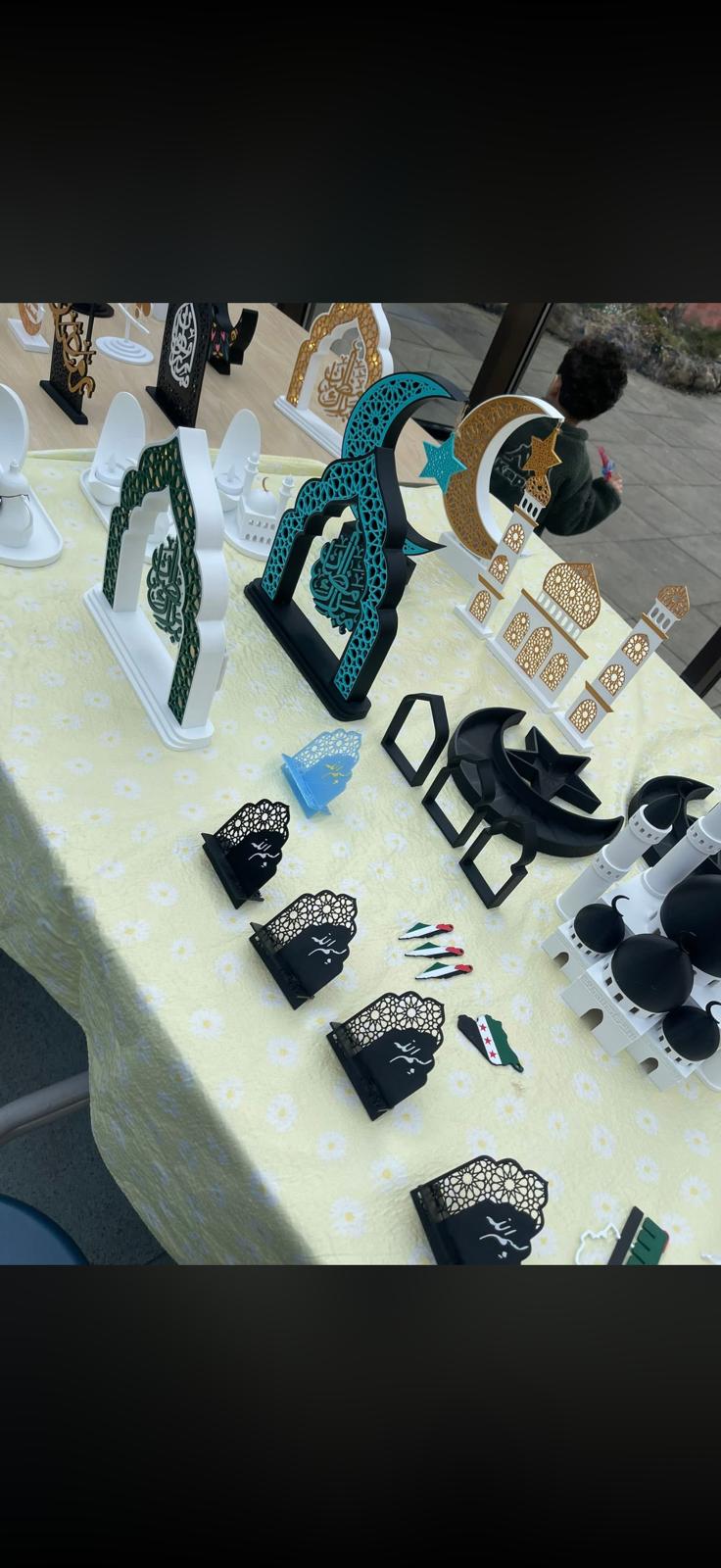 The bazaar in full swing — stalls, students and parents